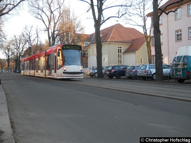 Bild: TW 656 in der Windhorststraße.