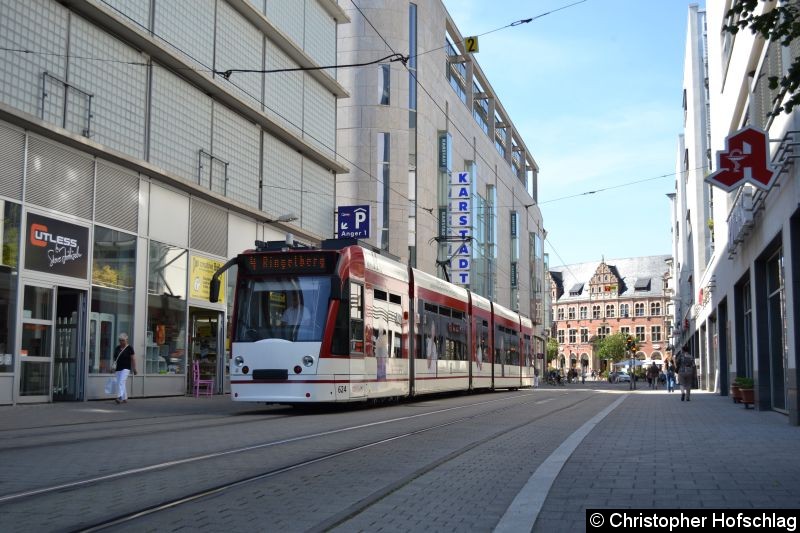 Bild: TW 624 am Krämpfertor.