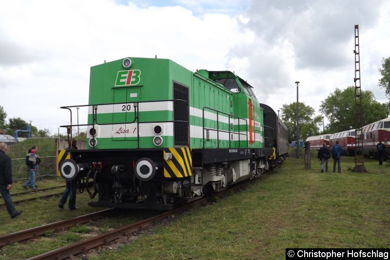 Bild: Lisa 1 der Erfurter Bahn, ex 201 889-3.