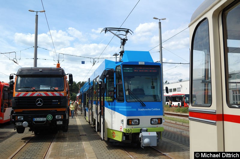 Bild: Wagen 140 auf dem Betriebshof.