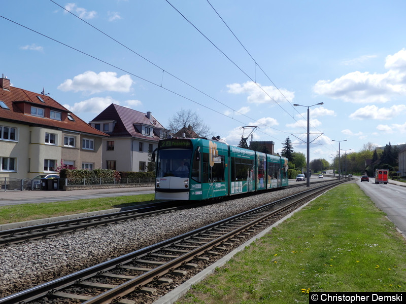 TW 636 als Linie 2 auf der Kranichfelder Straße