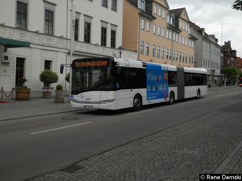 Bild: Beim Verlassen der Haltestelle Goetheplatz.