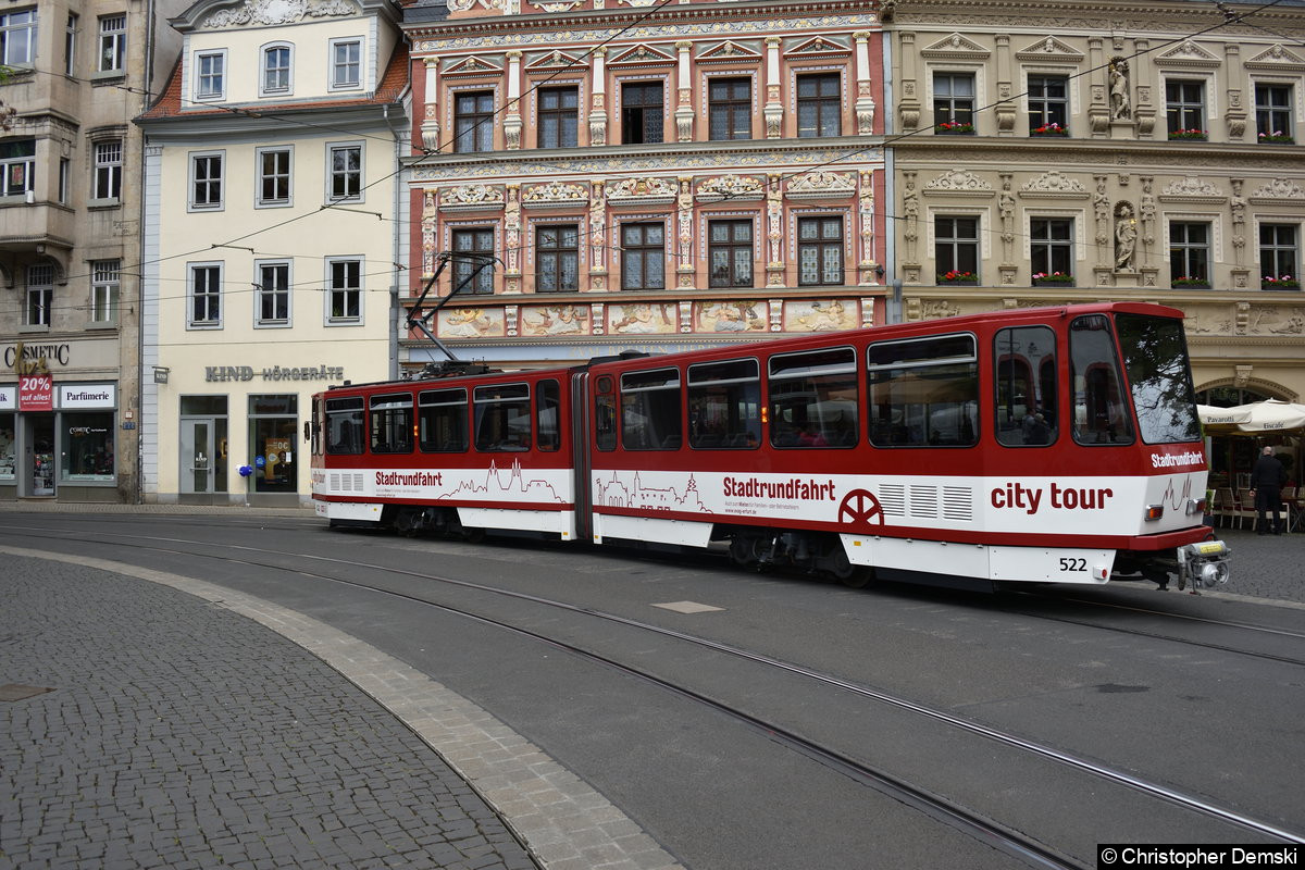 Bild: TW 522 auf dem Fischmarkt in Richtung Domplatz.
