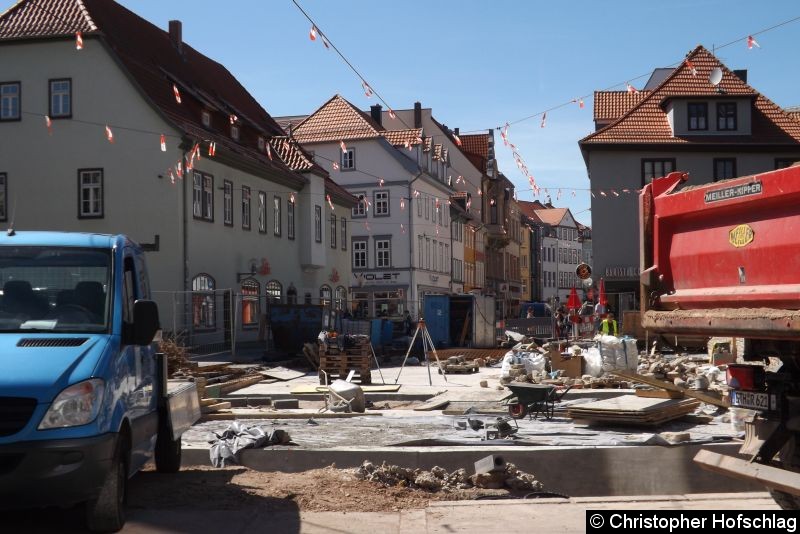 Die Bauarbeiten auf der Schlösserbrücke kommen gut voran. Bild: Die Bauarbeiten auf der Schlösserbrücke kommen gut voran.