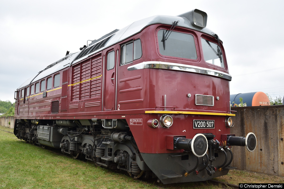 Bild: V 200 507 zu Gast im BW Weimar.