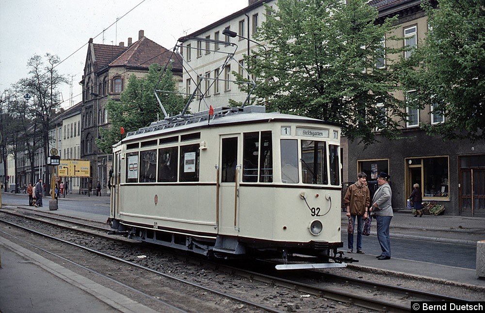 Bild: TW 92 Hst. Breitscheidstraße Karl-Marx Allee