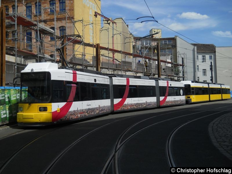 Bild: Tw 1020+1012 in der Großen Präsidentenstraße.