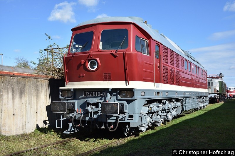 Bild: BR 132 010-0 in BW Weimar.