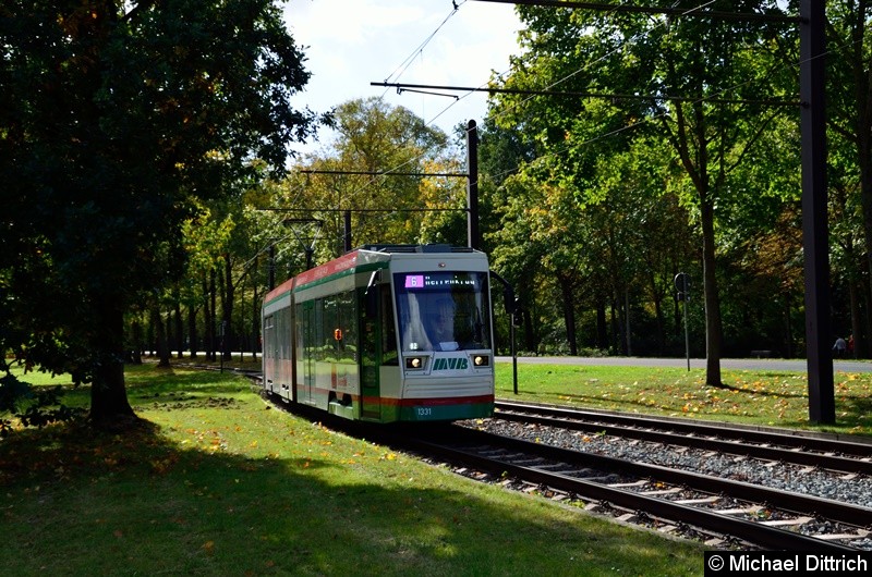 Bild: 1331 als Linie 6 in der Anfahrt zur Endstelle Herrenkrug.