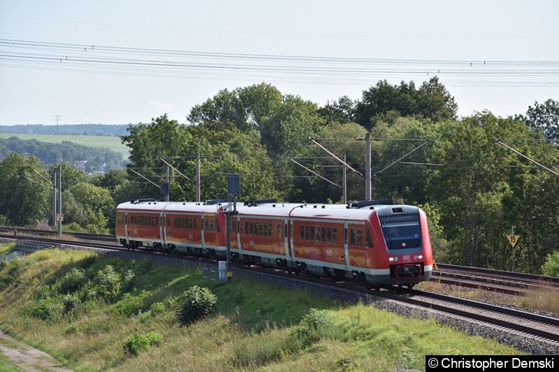 612 626+612 xxx auf den Weg nach Würzburg Hbf bei Marienthal (Erfurt)