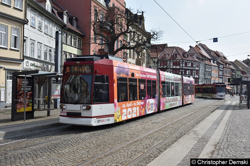 TW 611 als Linie 6 am Domplatz