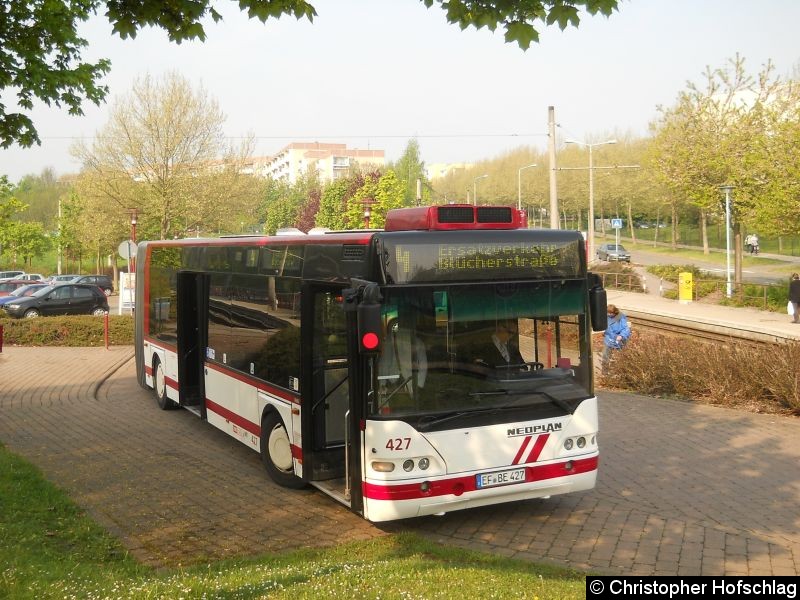 Bild: Bus 427 am Wiesenhügels als SEV.