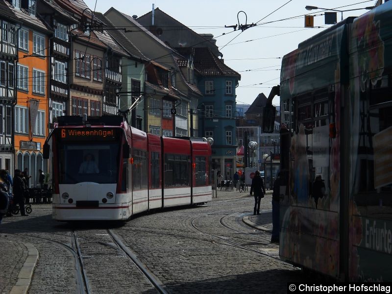 Bild: TW 622 als Linie 6 am Domplatz.