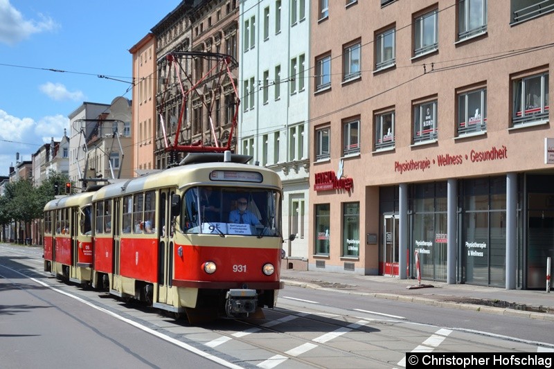 HTW 931+901 bei der Einfahrt in die Haltestelle Betriebshof Freiimfelder Straße Bild: HTW 931+901 bei der Einfahrt in die Haltestelle Betriebshof Freiimfelder Straße