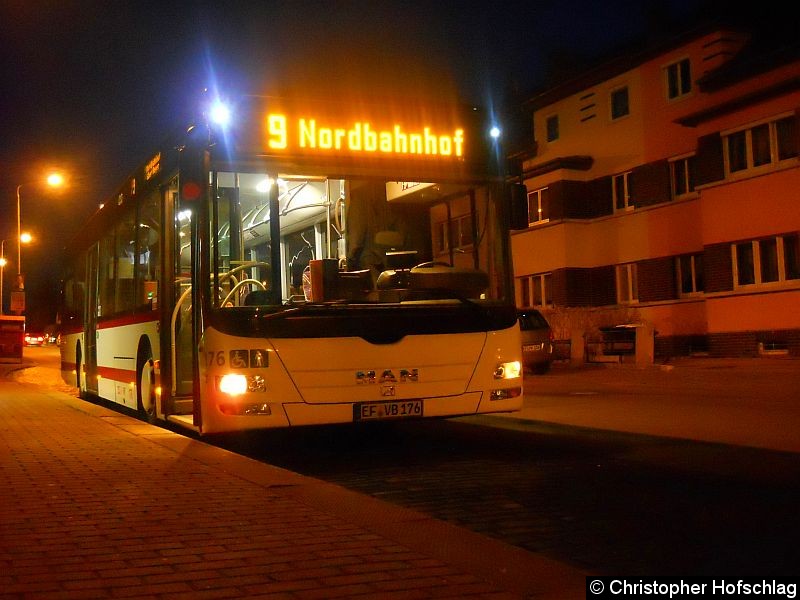 Bild: In Daberstedt auf der Linie 9.