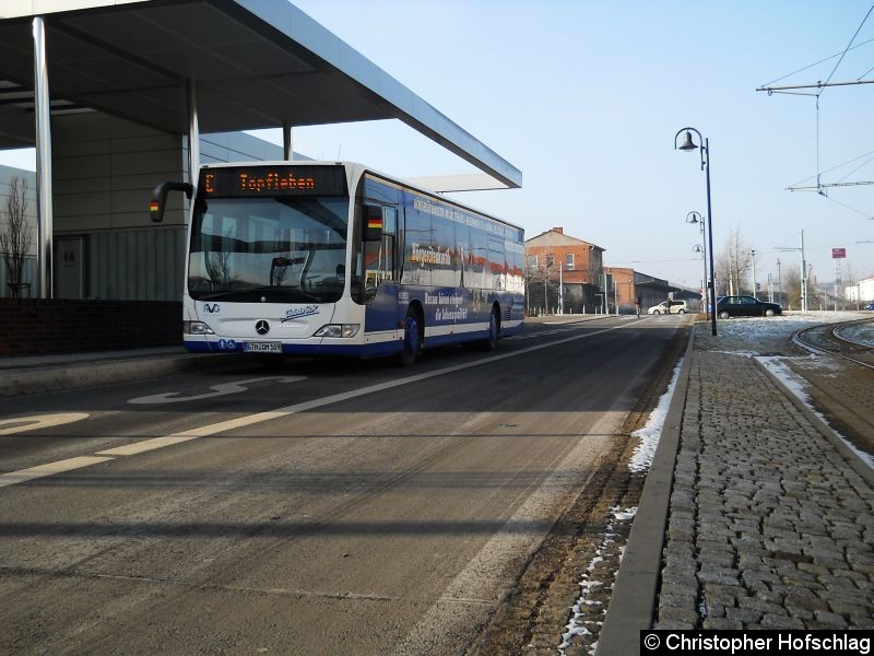 Bus 109 auf der Linie C am Hautpbahnhof. Bild: Bus 109 auf der Linie C am Hautpbahnhof.