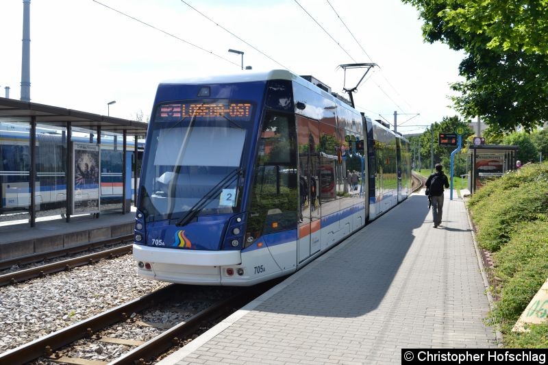 Bild: TW 705 am Damaschkeweg.