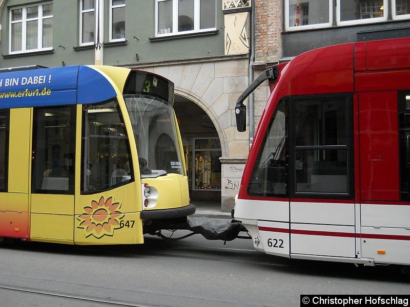 Bild: Advandced TW 647(Heck)+Basic 622(Front) auf der Linie 3.