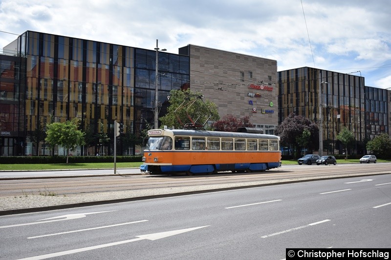 TW 5001 als Fahrschule kurz vor der Haltestelle Hauptbahnhof