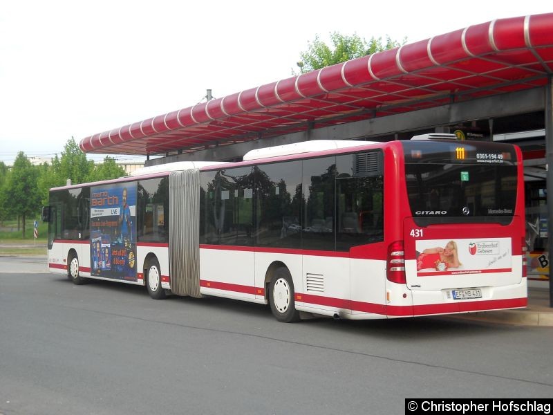 Bild: Bus 431 auf der Linie 111 am Europaplatz.