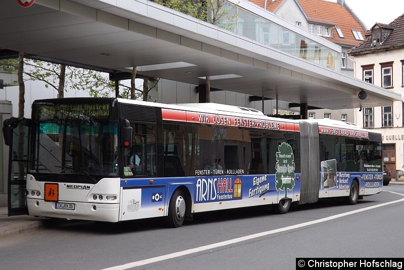 Bild: Als Linie 350 am Erfurter Busbahnhof.