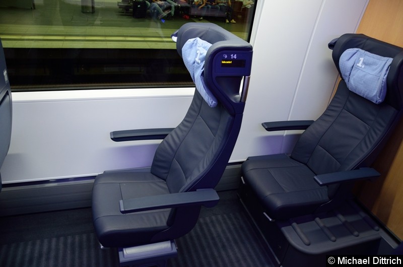 Bild: Auch in der ersten Klasse ist der Fahrgast von schlechten Sitzen nicht verschont.
